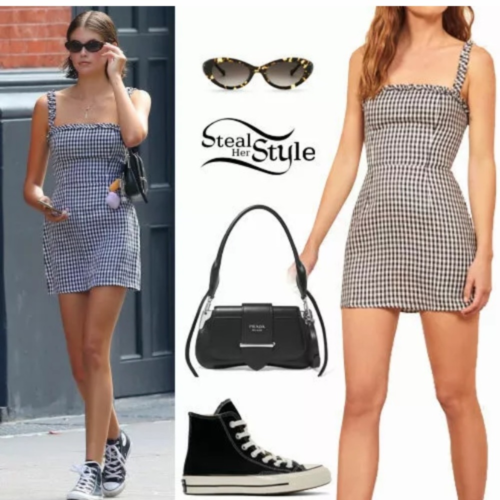 Reformation April Check Janie dress
